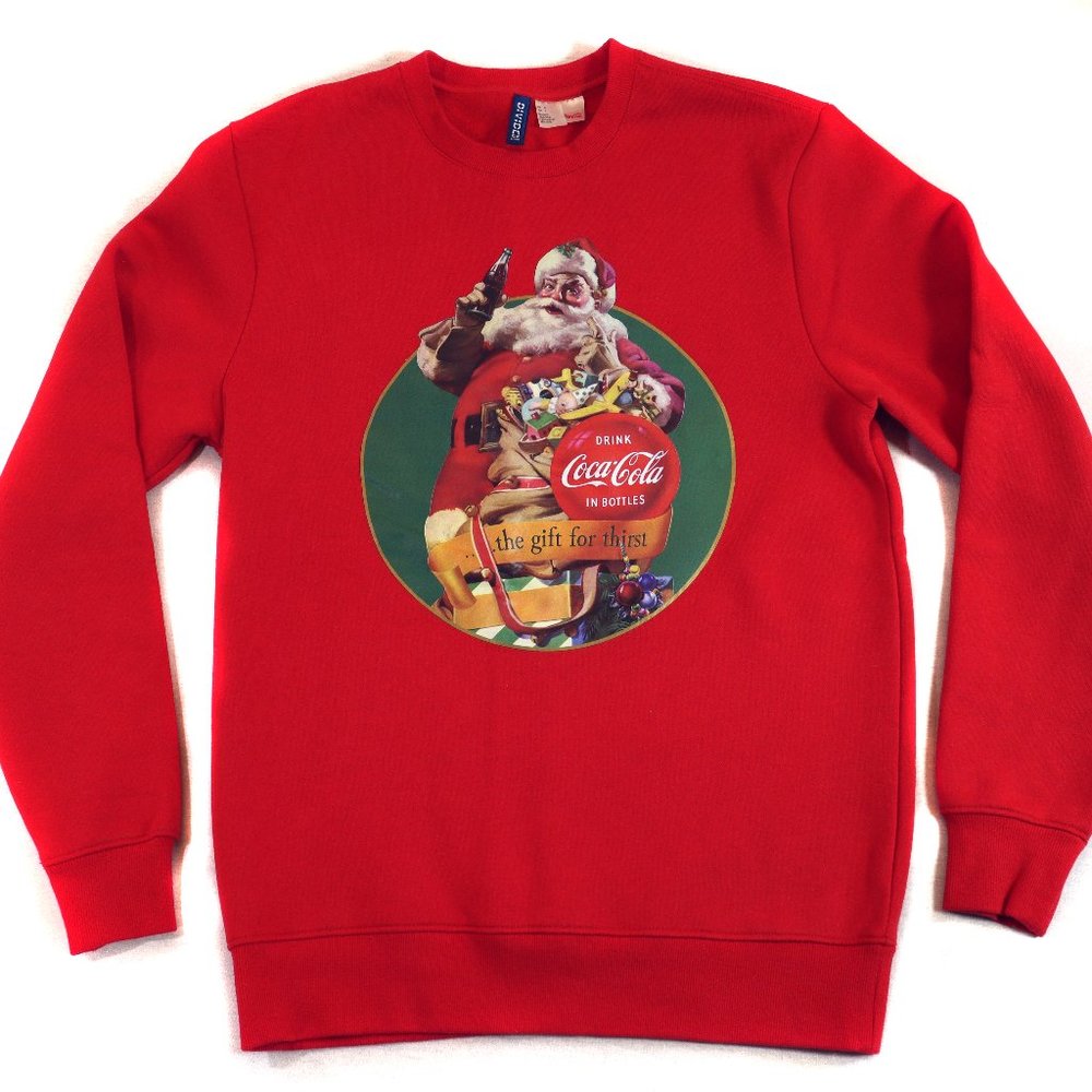 Divided Red Cocacola Sweater